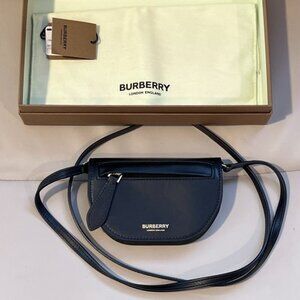 Burberry Micro Olympia Crossbody in Black
